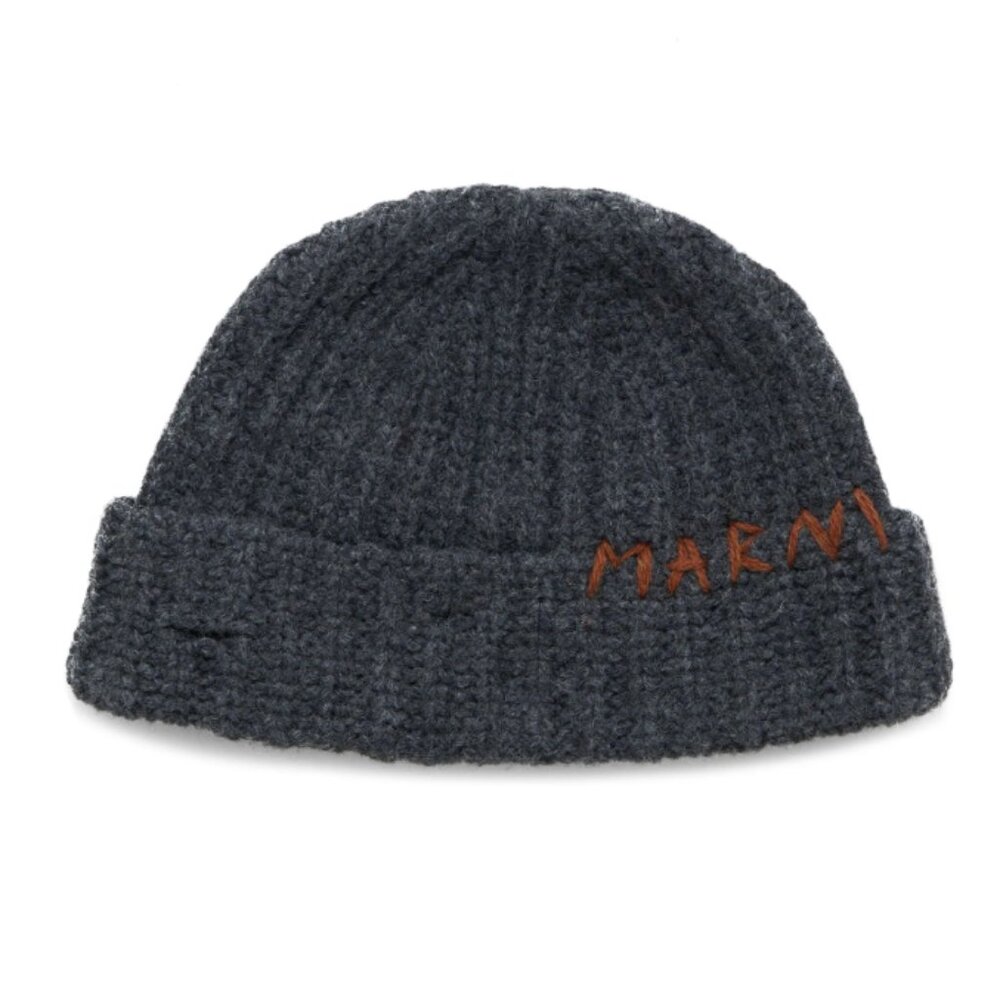 BNWT AW24 MARNI SHETLAND MENDING GAUGE 5 BEANIE M